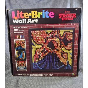 Netflix Stranger Things Lite-Brite Deluxe Wall Art- Incomplete